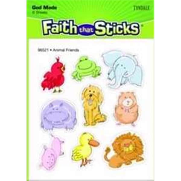 Coolcrafts Sticker Animal Friends 6 Sheets Faith That Sticks Jun CO3318784 - main